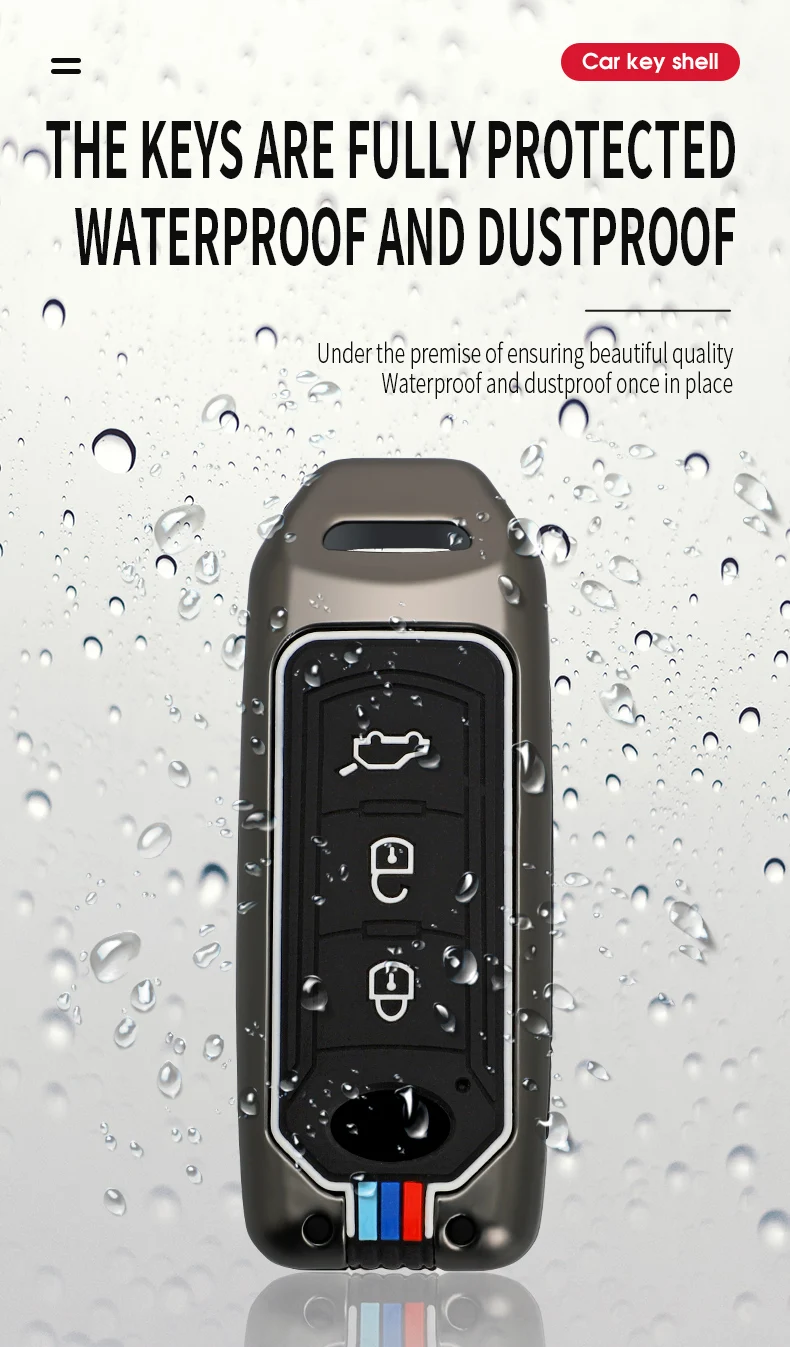 Custodia per chiave auto in lega di zinco Shell Fob per GAC Trumpchi GSG A3 GA3S GA5 GA6 GS4 GS8 portachiavi con protezione chiave accessori per anello - Hb00b678940ce4d5fb4a57893b6bfe9f5i