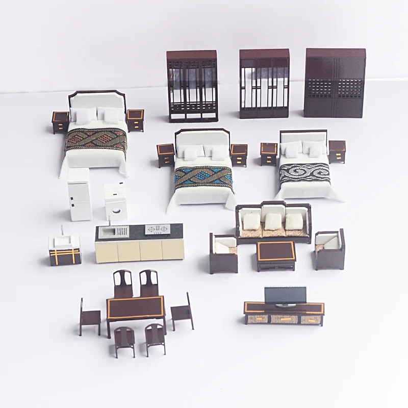 

1 Set/lot Scale 1:50 indoor building furniture model Chinese building furniture model
