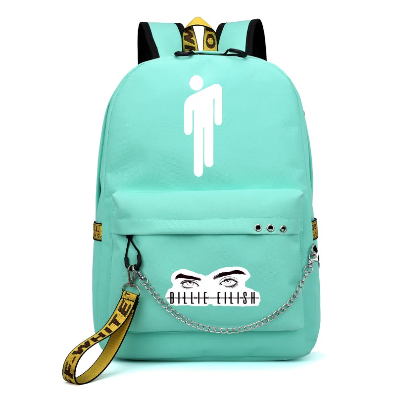 Billie Eilish рюкзак на молнии Sac Dos usb зарядка Mochila розовые сумки мужские противоугонные Kpop школьные сумки для девочек-подростков - Цвет: 3