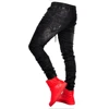 2022 Men Stylish Ripped Jeans Pants Biker Skinny Slim Straight Frayed Denim Trousers New Fashion skinny jeans men Clothes Black ► Photo 2/5