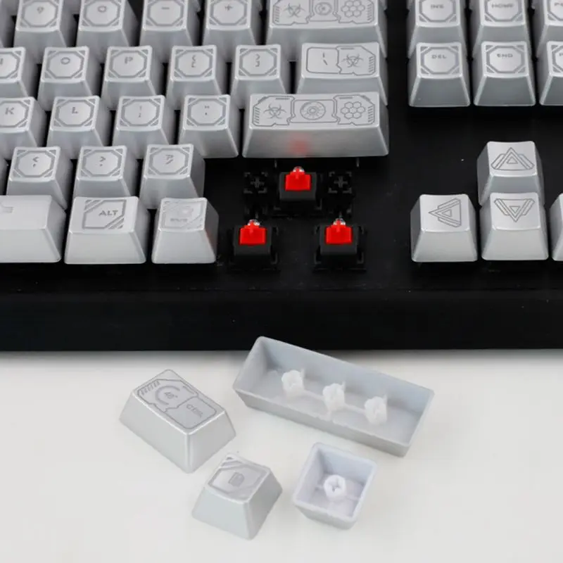 RGB 104 Keycaps ANSI Layout OEM ABS Shot Keycap с подсветкой для razer BlackWidow