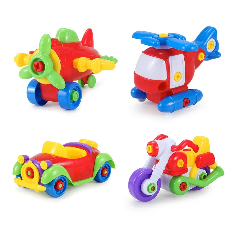 Детские игрушки, обучающие игрушки для детей, мини-строительные блоки для малышей, сделай сам, разборка с отверткой, собранный автомобиль, рождественские игрушки