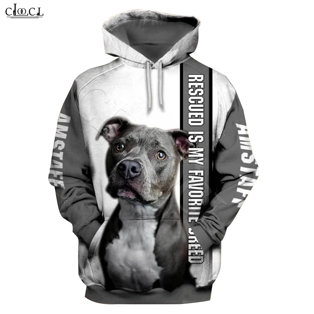 2021 Fashion Animal Rescue Amstaff Dog 3D Print Hoodie Men Women Sweatshirt  Casual Pet Dog Designs Hooded Coat Drop Shipping - AliExpress