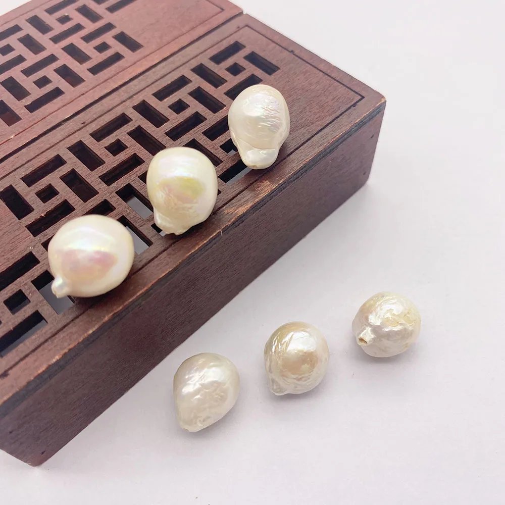 

Natural Freshwater Pearl Beads White Irregular Vertical Hole Necklace Earrings Beaded Beads for Jewelry Making DIY Accessories