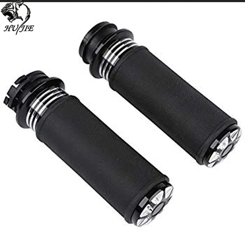 

CNC 1'' Handle Bar Grip Burst Hand Grip for Harley VRSC Fatboy Softail Dyna KM