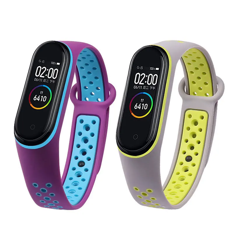 

Silicone Miband 3 4 Strap For Xiaomi Mi Band 3 4 Smart Watch Wrist Breathable Strap Replacement Bracelet For Xiaomi Mi Band 3 4