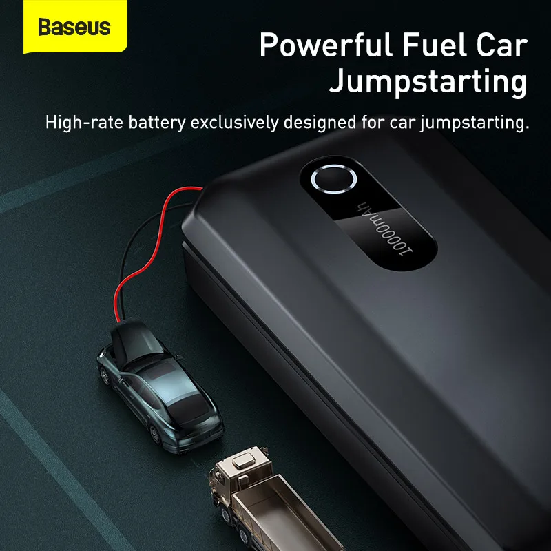 Baseus Auto Starthilfe Power Bank 10000mAh Tragbare Auto Batterie