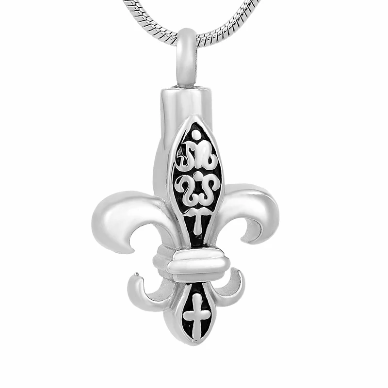 Thomas sabor ожерелье крест цветок подвеска урна ювелирные изделия пепел keepsake из
