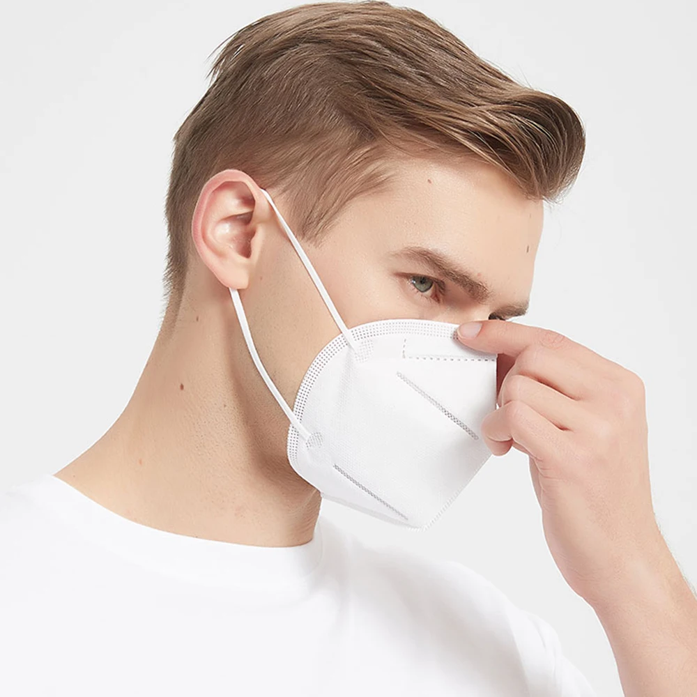 

Disposable Masks 10/50 pcs Mouth Mask 3-Ply Anti-Dust Nonwoven Elastic Earloop Salon Mouth Face Masks FFfP3