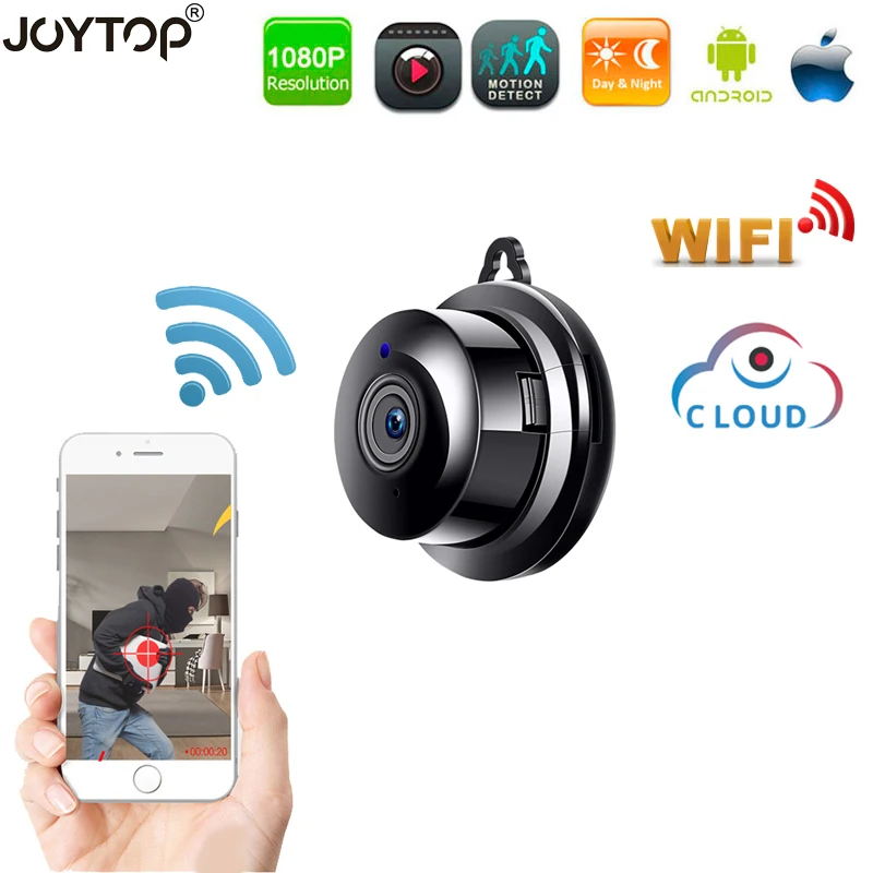 Беспроводная мини ip камера 1080P HD IR ночного видения WIFI микро для домашней