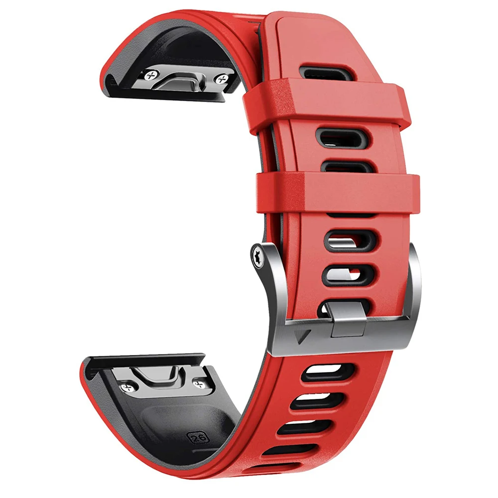 Pulseira para Garmin Pulseira de Pulso para Fenix Jker Quickfit Fenix 6 Pro Silicone Easyfit 6x 5x Mais 3 3hr Relógio 26 22mm - Image 4