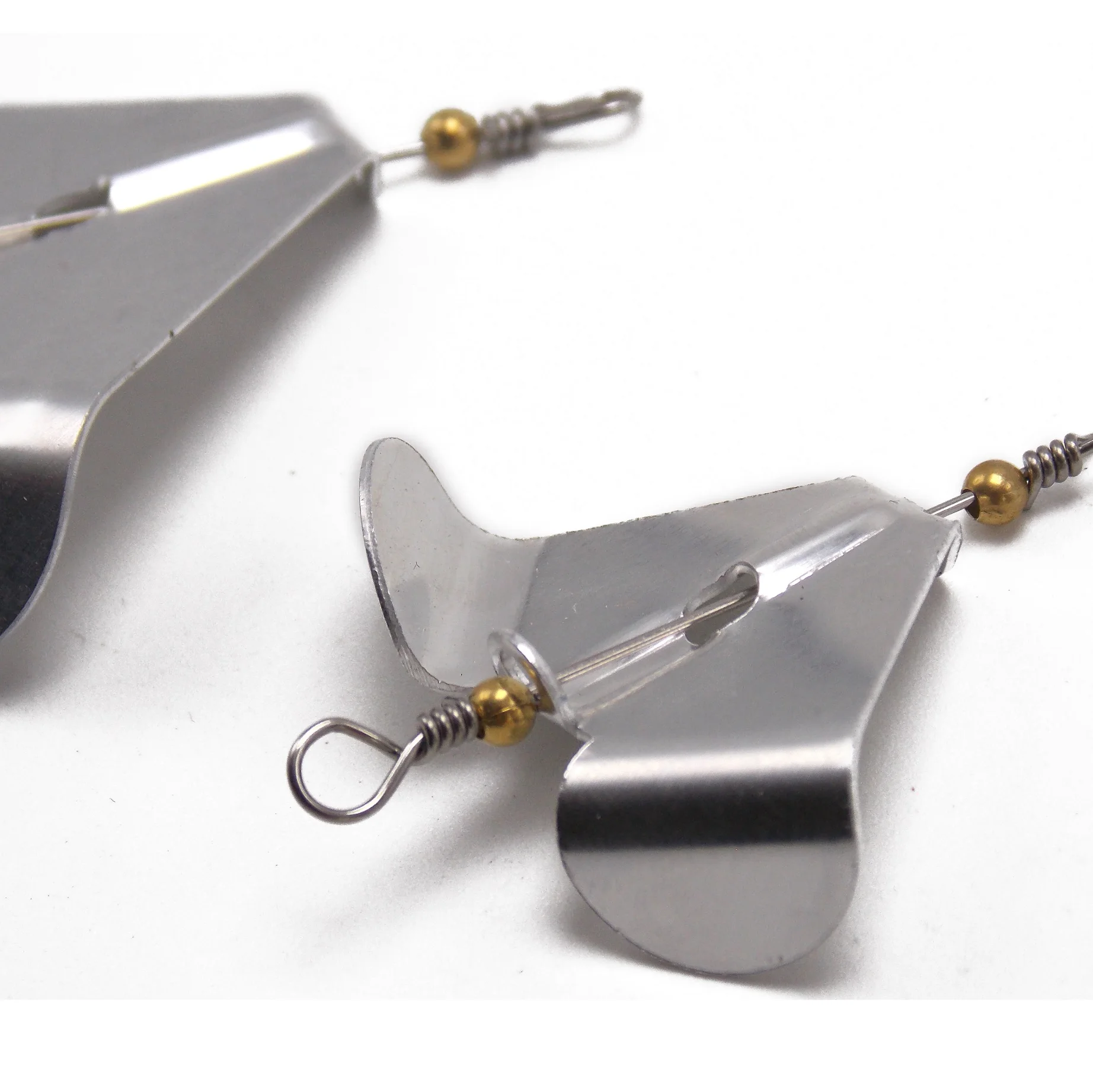 smaller size 1 inch buzzbait rotating blades 20pcs fishing lure parts