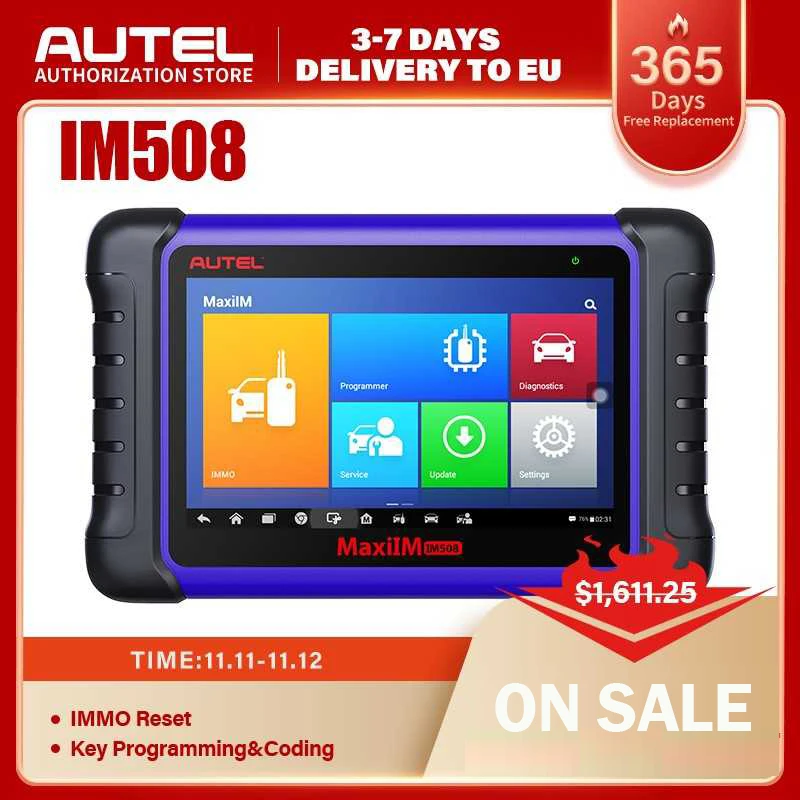 Autel MaxiIM IM508 IMMO ключ чип программирующий инструмент OBD2 автомобильный сканер