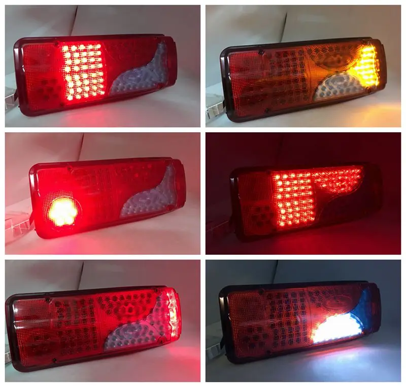1 пара 24V автомобиль стоп светильник грузовик с прицепом 120LED задний