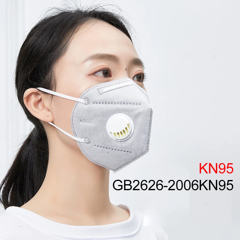

Reusable Kn95 Mask With Breathing Valve Breathable Anti-virus Infect Face Mask Same Protective As Ffp2 Pm2.5 N95 Respirator
