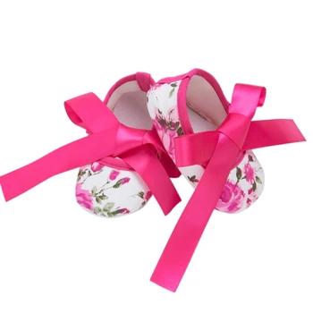 

HOT NEW Baby shoes Toddler Girl Shoes Cherry Crib Shoes Soft Sole Flat for children Princess First Walking4