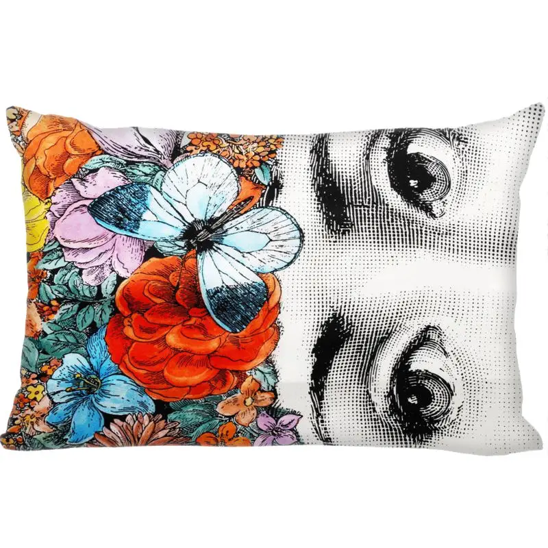 Новое поступление, Лучший милый чехол для подушки rosenthal Piero fornasetti, прямоугольная Наволочка на молнии, индивидуальный чехол для подушки 45x35 см(с одной стороны), Прямая поставка