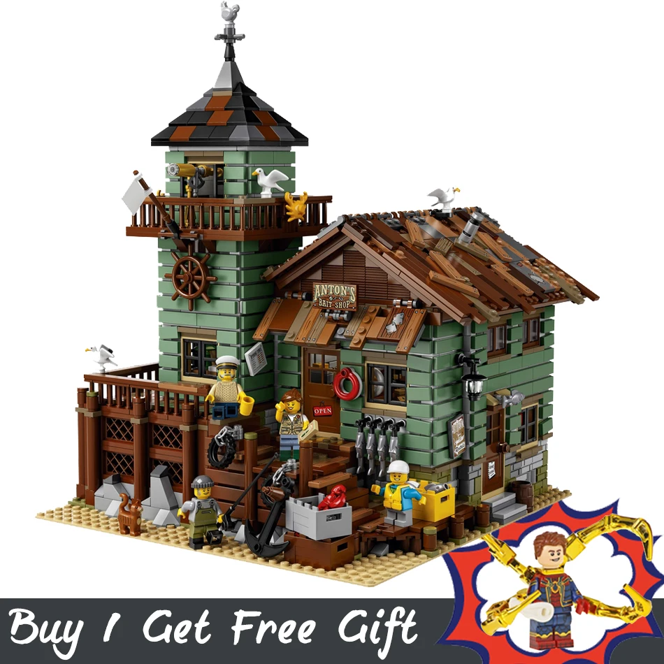 

The Old Finishing Store MOC Series Building Blocks Bricks Christmas Toys Gift for Kid Compatible 16050 21310 SY1147