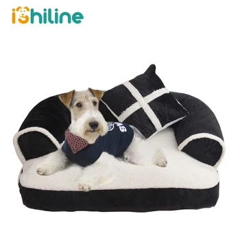 

1pc Warm Chihuahua Small Medium Large Dogs Bed Luxury Pet Dog Sofa Beds With Pillow Detachable Wash Soft Fleece Cat Bed Dog Bed