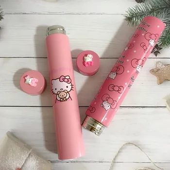 

360ml Insulated Kawaii Bottle Stainless Steel Tumbler Kitty Cat Water Bottle Sparkling Rhinestone Thermos Glitter Tumbler Cup