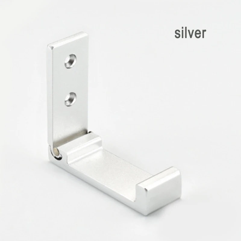 Folding Wall Hanger Hook Rack Holder Clothes Towel Coat Rack Aluminum Punch-free Racks S7#5