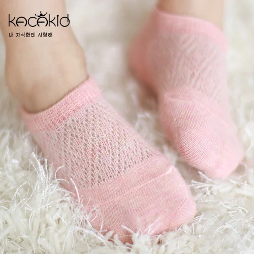 

Kacakid Summer New Children's Socks Infants Mesh Hollow out Cotton Socks No-show Socks Men And Women Baby Anti-slip Socks