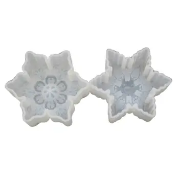 

DIY Crystal Epoxy Mould Large Snowflake Mold High Mirror Pendant Set Table Decor