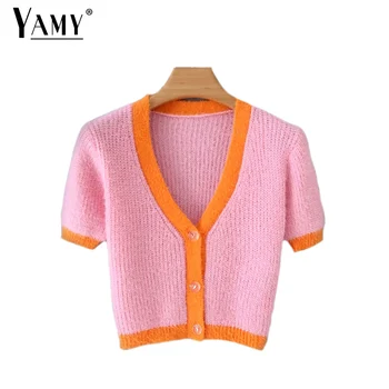 

Autumn winter pink cardigans kawaii cropped cardigan women crop sweater cute knitted sweaters sexy cute sweaters vintage fall