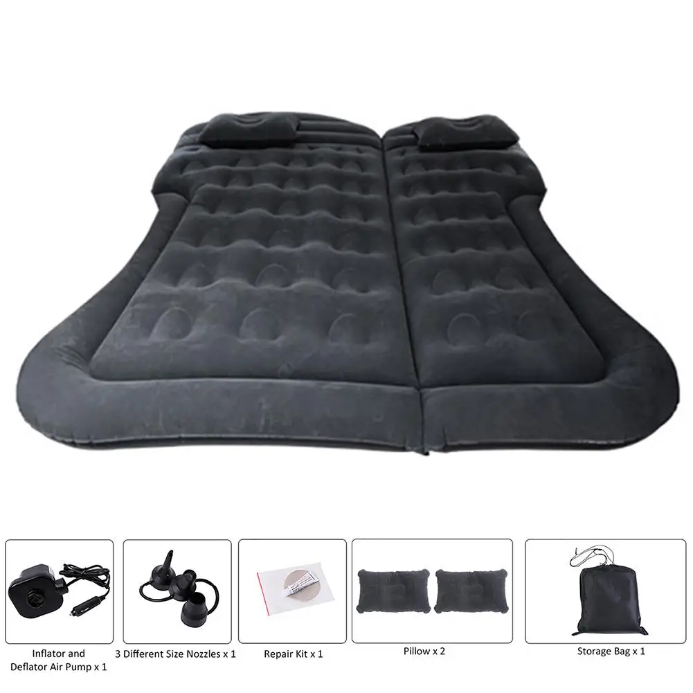 Car Iatable Bed SUV Auto Mattress Rear Row Car Travel Sleeping Pad Off-road Air Bed Camping Mat Air Mattress Accessories