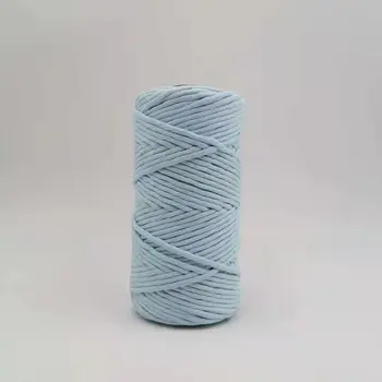 

ROPEMATE PREMIUM SOFT COTTON CORD 4MM 100M - 1 SINGLE STRAND - BABY BLUE COLOR