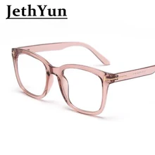 Квадратная оправа для очков, унисекс, синий светильник, очки, модные, T декоративные очки, прозрачные линзы, близорукость, Nerd, розовая оправа для очков TR90