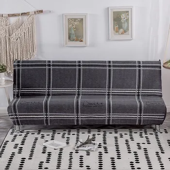 

SJL Printing Sofa Cover Without Armrest Folding Sofa Bed Cover All-Inclusive Couch Cover Slipcover Sofa Protector Furniture