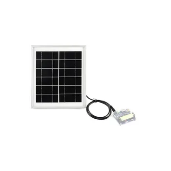 

6V 5W Solar Panel for Solar Power ManagerUSB 5V 156 Single Crystal Silicon Cell Tempered Glass Anodized Aluminum Alloy Tracking