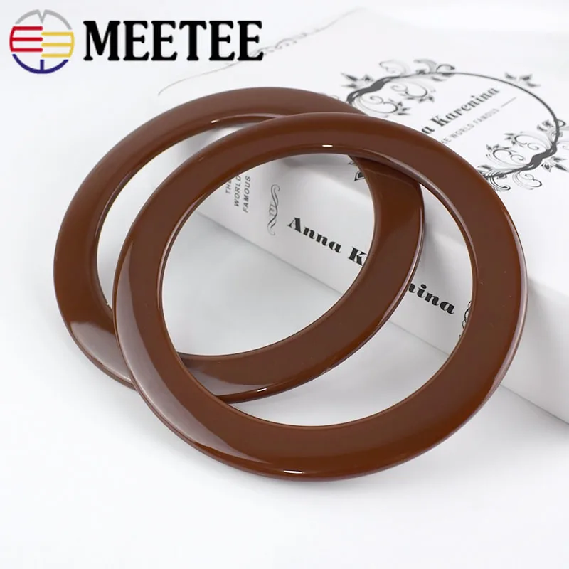 2 шт уплотнительное кольцо ручки для сумки вязания крючком Obag пряжки из смолы