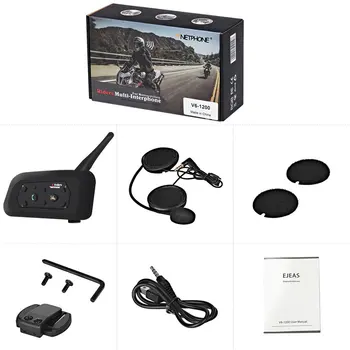 

Universal Motorcycle Helmet Walkie Talkie V6 Helmet Walkie Talkie for Motorcycle 1200m Full Duplex Walkie Talkie