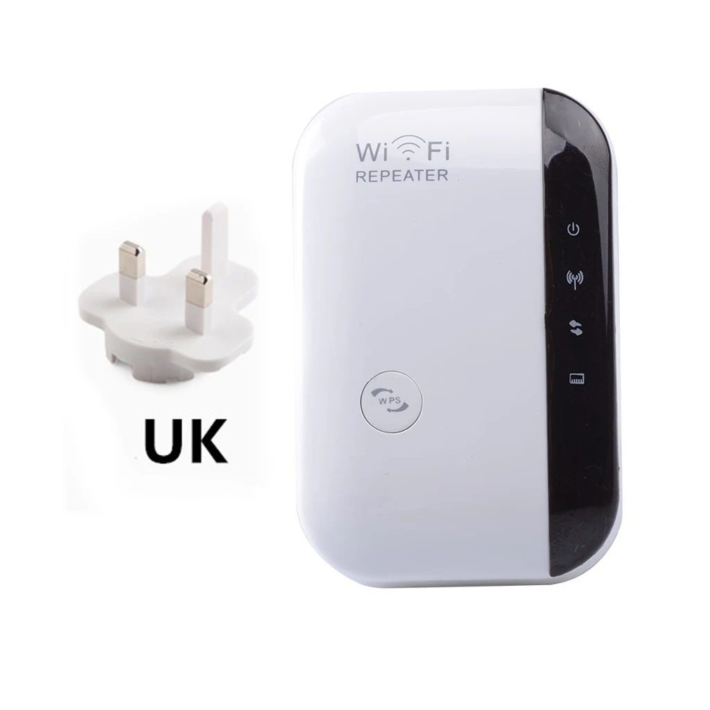 300 Мбит/с Wi-Fi ретранслятор Беспроводной AP маршрутизатор расширитель сигнала Усилитель диапазона Великобритания
