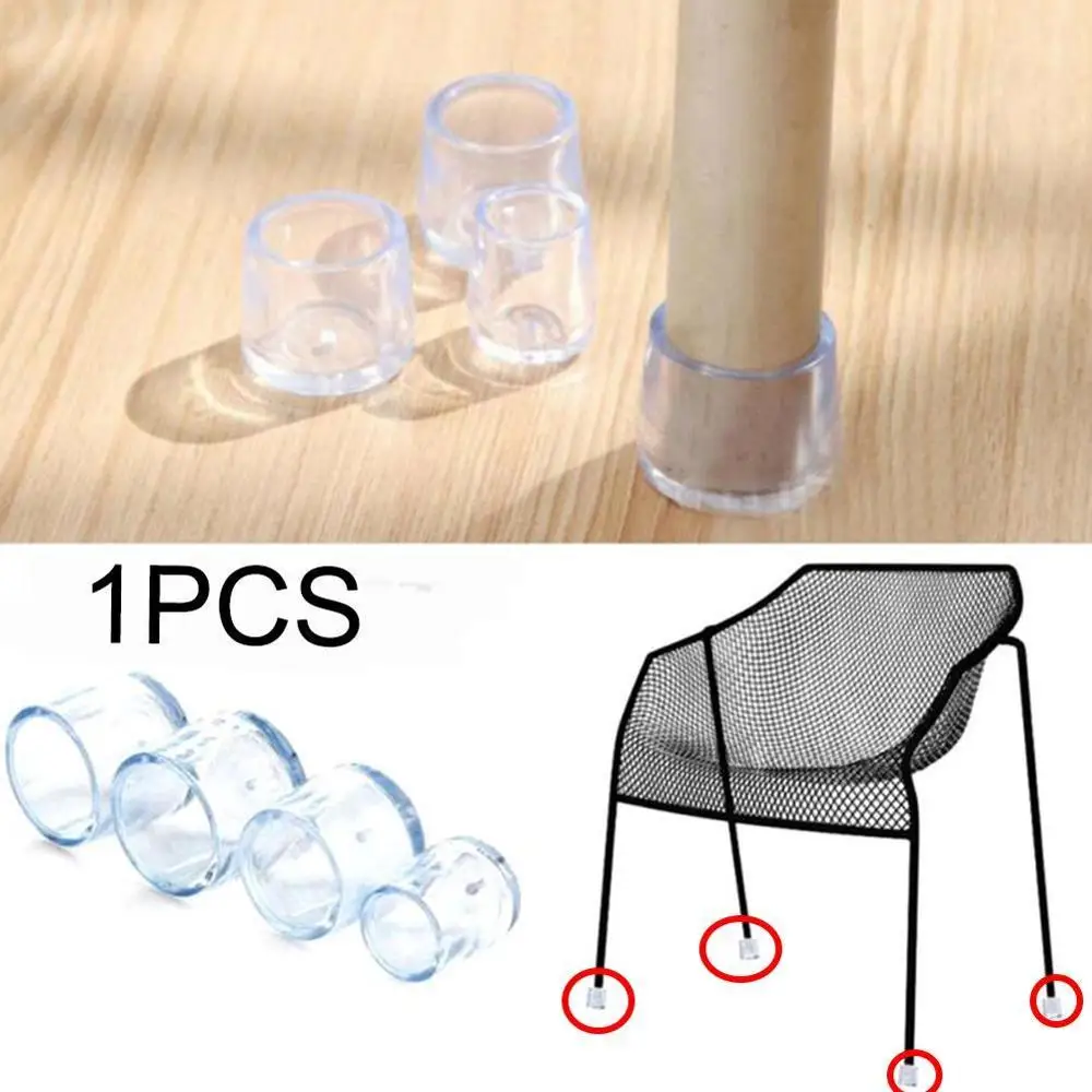 4 Pcs PE Plastic Round Chair Leg Caps Covers Rubber Feet Protector Pad Furniture Table Covers 16mm/19mm/22mm/25mm/30mm