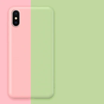 

100pcs Luxury Liquid Silicone Soft Case For iPhone 11 Pro Max XS XR X 8 7 6 6S Plus Candy Color Shockproof Protective Cover