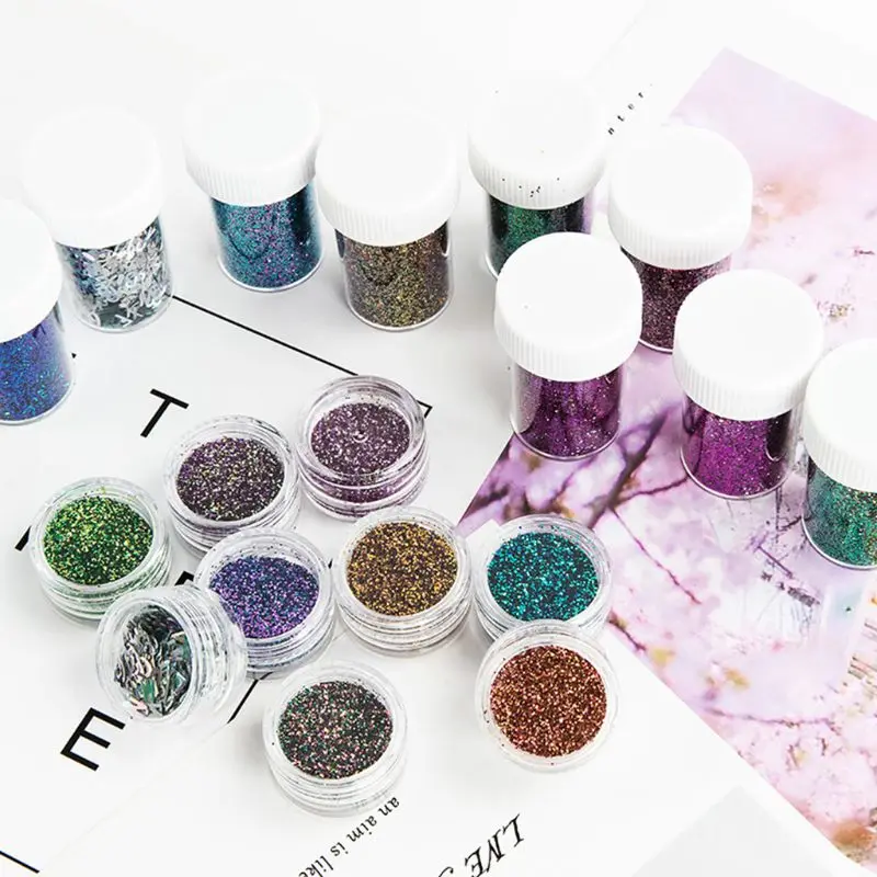 

3g Flash Glitter Glow Bright Powder Crystal Epoxy Resin Mold Fillings DIY Craft X6HE