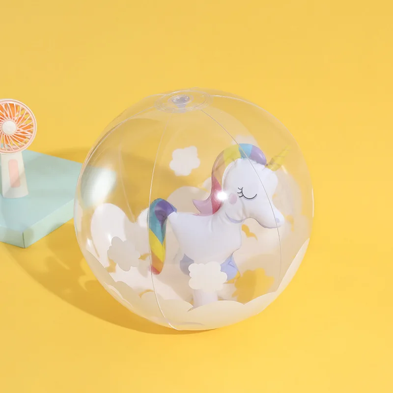 

Inflatable Transparent Unicorn Flamingo Beach Ball for Outdoor Swimming Pool Water Playing PVC Ball Play Water Beach Toys
