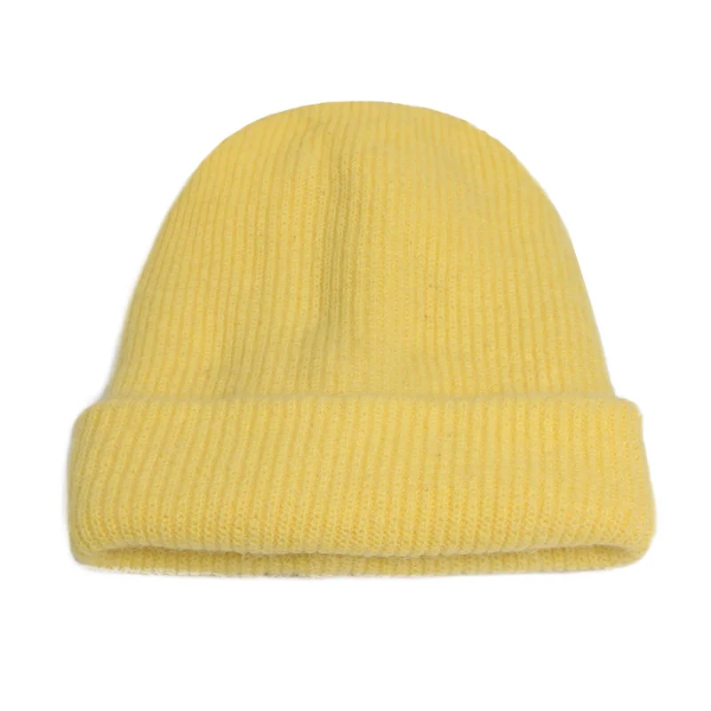 I Rabbit hair Beanies Women Men Winter Hat Knitted Skuilles For Hats Balaclava Unisex Hats Cold-Proof And Warm-Keeping Beanie Caps - Цвет: I