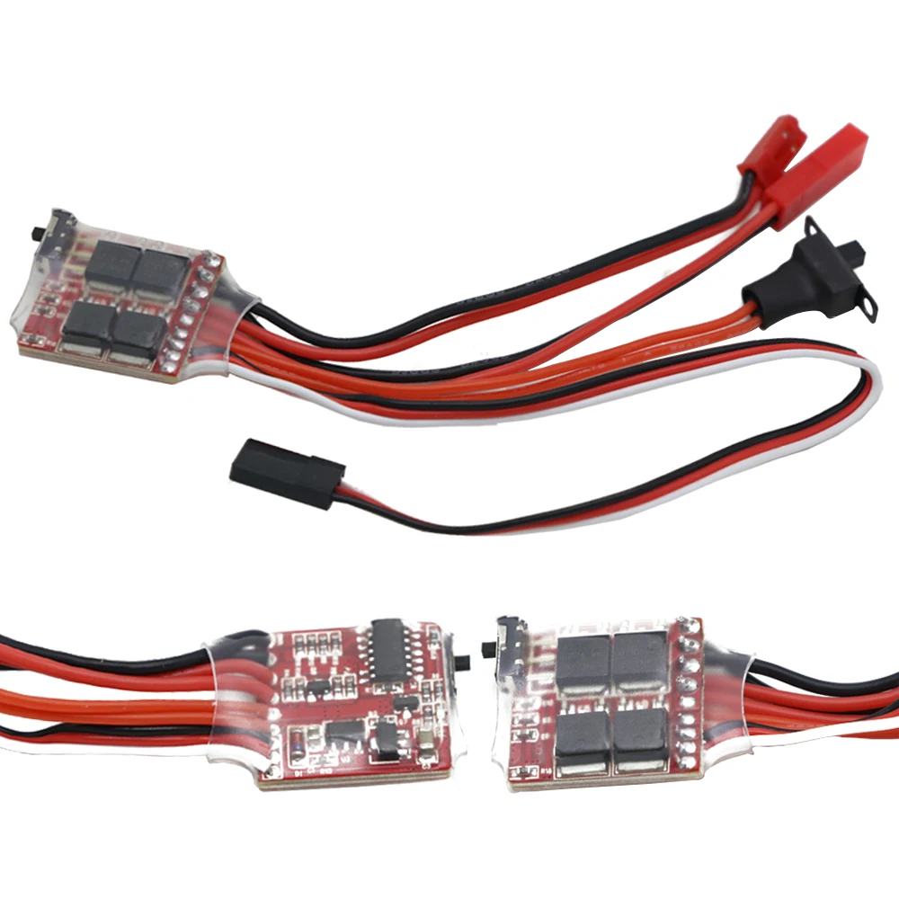 

1pcs 20A 3.0V-9.4V 2KHz Driver Frequency RC Brushed ESC Electronic Speed Controller With Brake For RC Car Boat Tank Toy