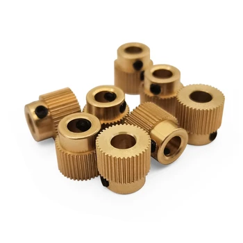 

5Pcs 3D Printer Extrusion Wheel Brass Gear Wheel 40 Tooth Gear for CR-10 Ender-3 L4MD