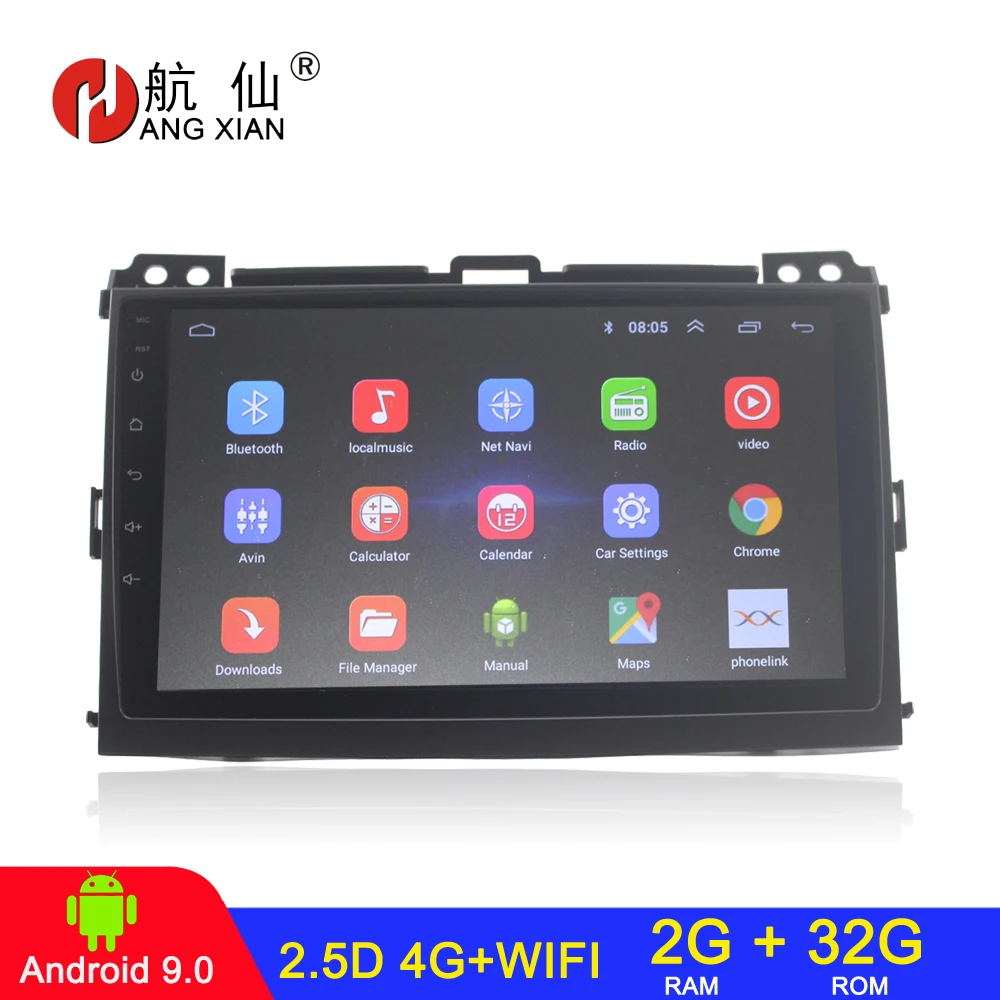 Android 9,1 2 din автомагнитола для Toyota Land Cruiser Prado 3 J120 2004-2009 Автомагнитола автомобильный аудио 2G + 3 2G 4G, wifi Android 9,1 2 din автомагнитола для Toyota Land Cruiser Prado 3 J120 2004-2009 Автомагнитола автомобильный аудио 2G + 3 2G 4G, wifi