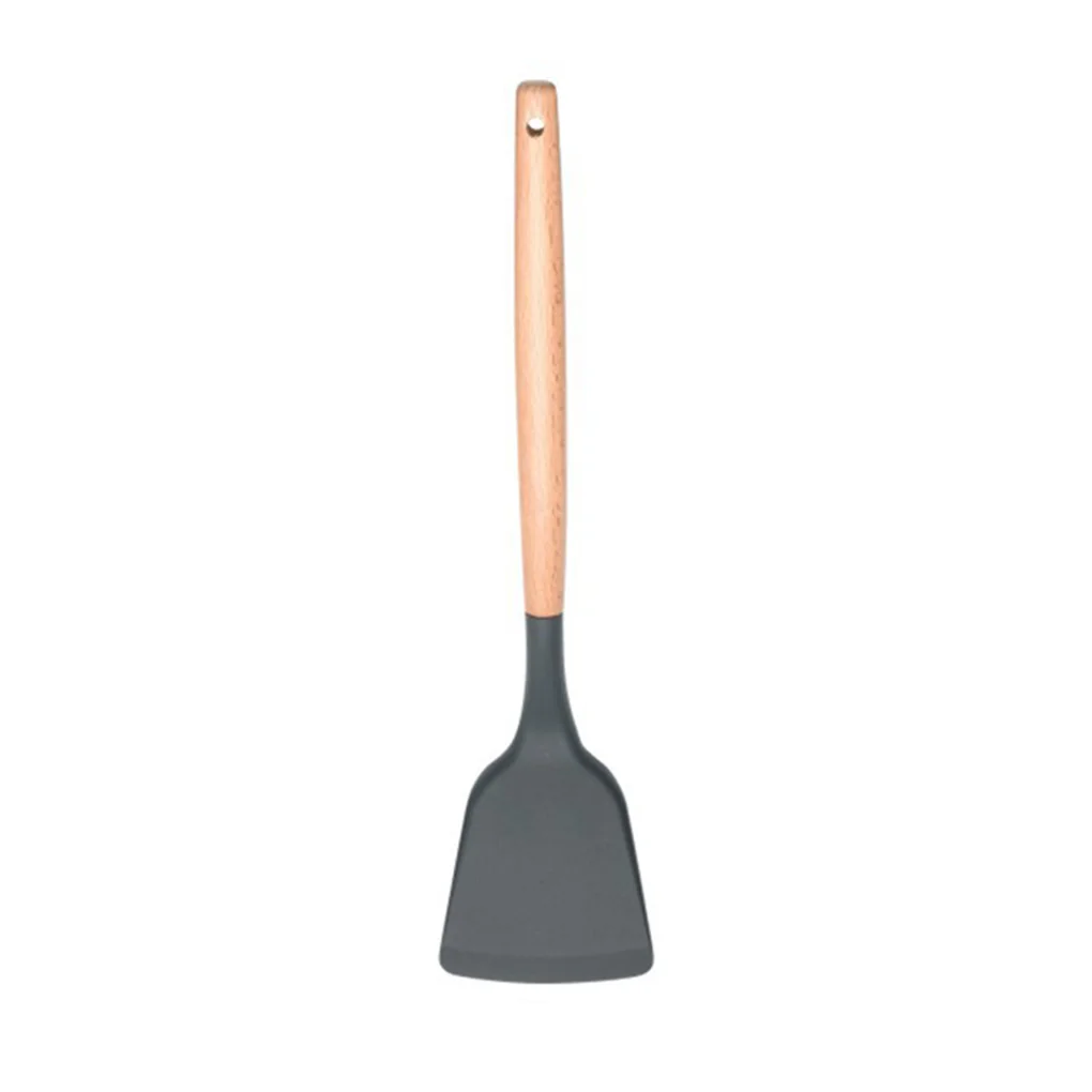 Elenxs брендовые термостойкие кухонные наборы с деревянной ручкой лопатка суповая ложка скиммер яйцо Beater масляная щетка посуда кухонные аксессуары - Цвет: NO.2