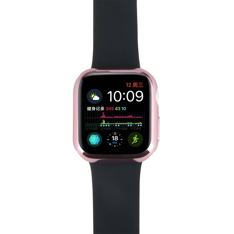 Чехол из ТПУ для Apple Watch, чехол, полная защитная оболочка для iWatch 4, 5, 40 мм, 44 мм, ударопрочный корпус, аксессуары
