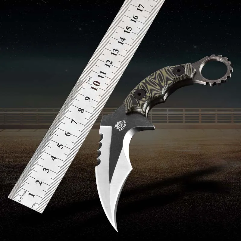 HS инструменты Karambit CS GO контр страйк ножи D2 нож для выживания фиксированный balde охотничий нож верхняя часть тактическое снаряжение острые инструменты для кемпинга