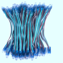 1000 шт. 4 м/6,5 м DC5V WS2811 полноцветный светодиодный светильник 12 мм 10 см/15 см провода IP68 водонепроницаемый RGB Цифровой светодиодный шнур