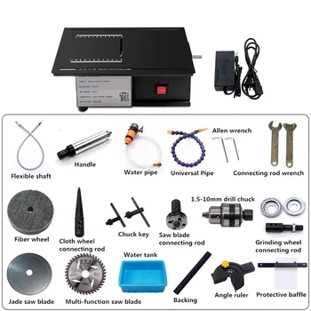 

100-220V Multifunctional Gem Jade Cutting Carving Polishing Machine Bench Grinder Table Saw 10000RPM