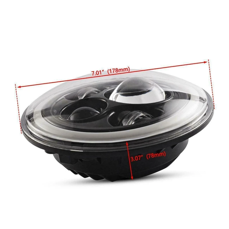  2PCS 7inch 40W LED Headlight + 4inch 30W LED Fog Light Combo Kit for Jeep Wrangler JK 2007-17 - 4000516869703